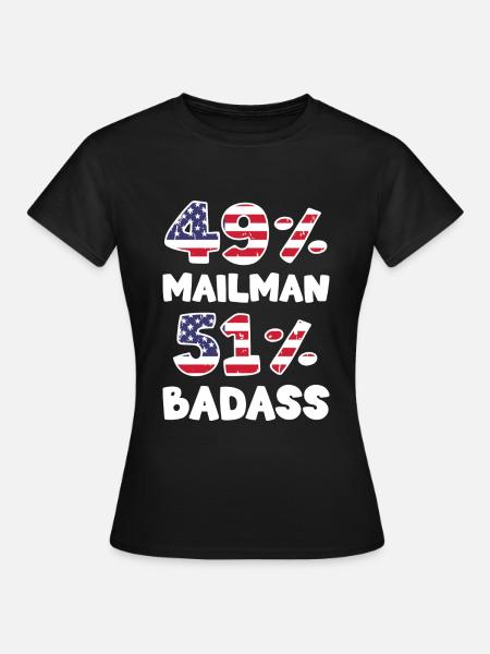 Post Briefzusteller Pakete - Frauen T-Shirt - Schwarz
