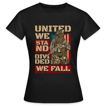 United States Patriot Tourism - Women's T-Shirt - black - Front - AI Model Female 172 dark (172cm)