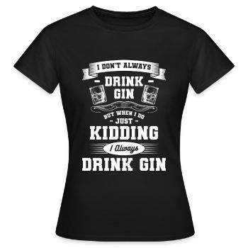 genuss drink wochenende - Frauen T-Shirt - Schwarz - Vorne - AI Model Female 172 dark (172cm)