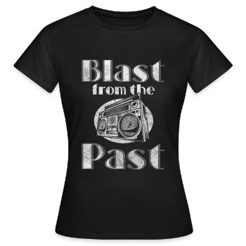 Vintage 80er Party Motto Audiokassette - Frauen T-Shirt - Schwarz - Vorne - AI Model Female 172 dark (172cm)