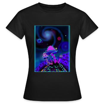 Magic mushrooms - Women's T-Shirt - black - Front - AI Model Female 172 dark (172cm)