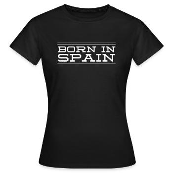 Born in Spain Born in Spain Saying - Women's T-Shirt - black - Front - AI Model Female 172 dark (172cm)
