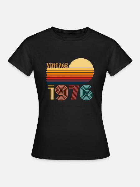 Limited Edition Vintage Birthday Vintage 1976 - Women's T-Shirt - black