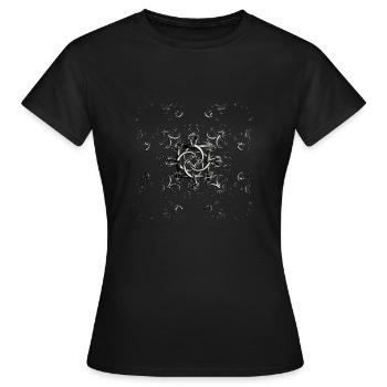 Tribal Fraktal - Frauen T-Shirt - Schwarz - Vorne - AI Model Female 172 dark (172cm)