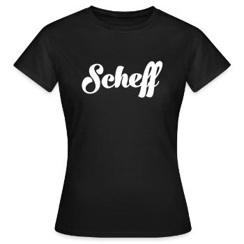 Scheff Chef Schweizerdeutsch Schweizer Schweiz - Frauen T-Shirt - Schwarz - Vorne - AI Model Female 172 dark (172cm)