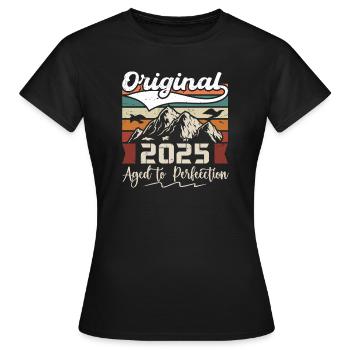 2025 - Cadeau né en 2025 - T-shirt Femme - noir - Devant - AI Model Female 172 dark (172cm)