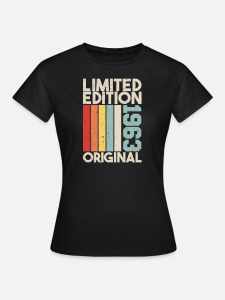 1963 - Limited Edition Birthday Gift 1963 Original - Frauen T-Shirt - Schwarz