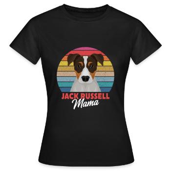 Jack Russell Mama - Jack Russell Terrier - T-shirt Femme - noir - Devant - AI Model Female 172 dark (172cm)