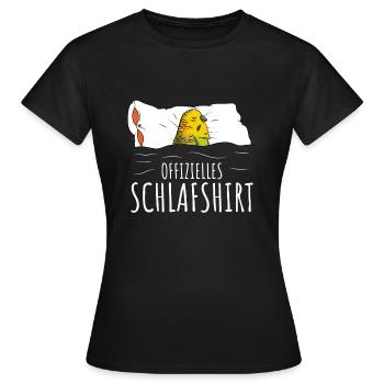 Offizielles Schlafshirt Wellensittich Liebhaber - Frauen T-Shirt - Schwarz - Vorne - AI Model Female 172 dark (172cm)