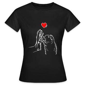 Hamster amour hamster hamster nain - T-shirt Femme - noir - Devant - AI Model Female 172 dark (172cm)