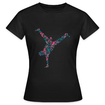 Breakdance Breakdancer Breakdancing - Women's T-Shirt - black - Front - AI Model Female 172 dark (172cm)