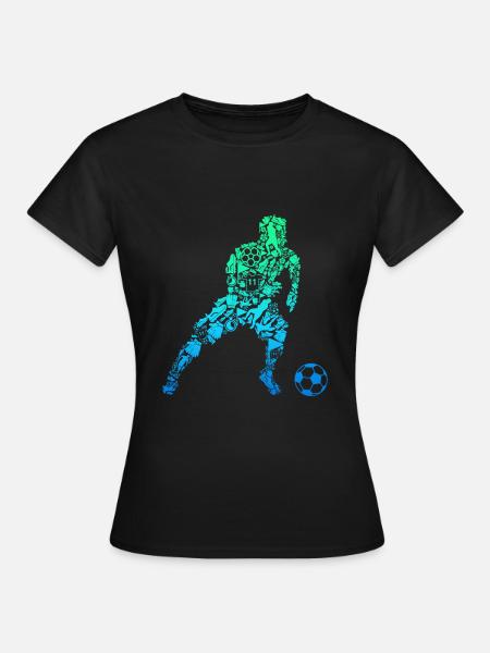Football Footballer Children Boys - Women's T-Shirt - black