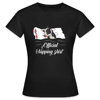 Kuh Schlafshirt Kühe Geschenk - Frauen T-Shirt - Schwarz - Vorne - AI Model Female 172 dark (172cm)