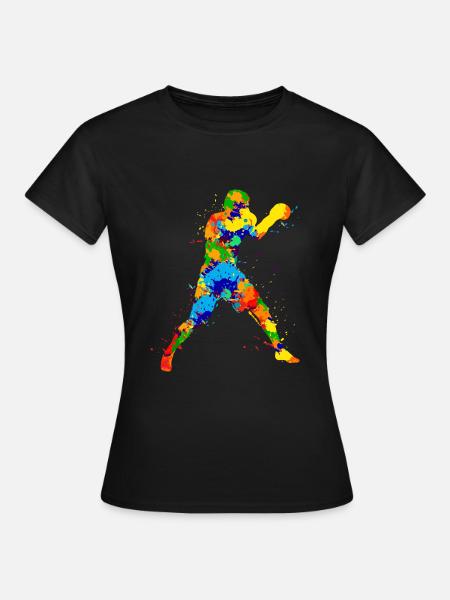 Boxe Boxers Garçons Enfants Hommes - T-shirt Femme - noir
