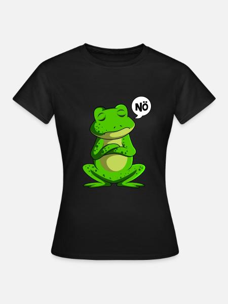 Frog Nö Frogs Lapset Pojat Tytöt - Naisten t-paita - musta