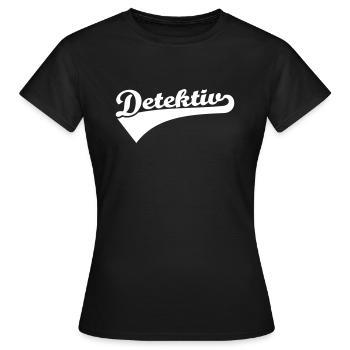 Detektiv - Frauen T-Shirt - Schwarz - Vorne - AI Model Female 172 dark (172cm)