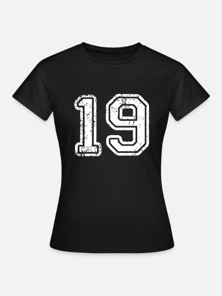 19 - Frauen T-Shirt - Schwarz