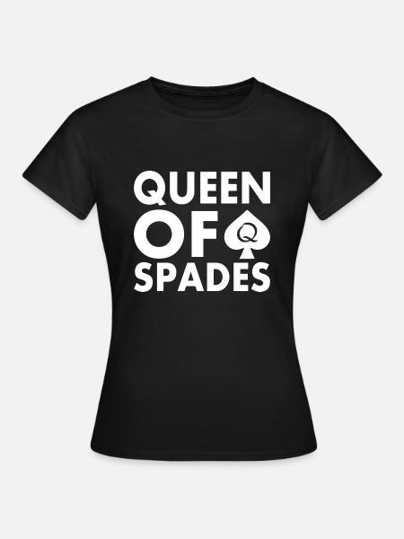 Queen of spades - Frauen T-Shirt - Schwarz