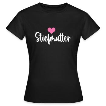 Stiefmama Bonus Mama Mutter Muttertag Stiefmutter - Frauen T-Shirt - Schwarz - Vorne - AI Model Female 172 dark (172cm)