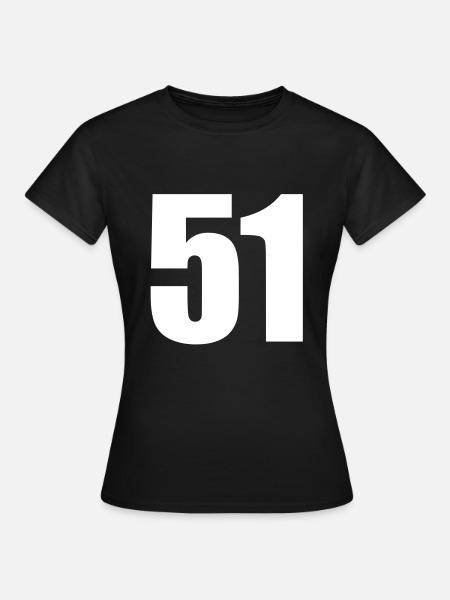 51 - Frauen T-Shirt - Schwarz