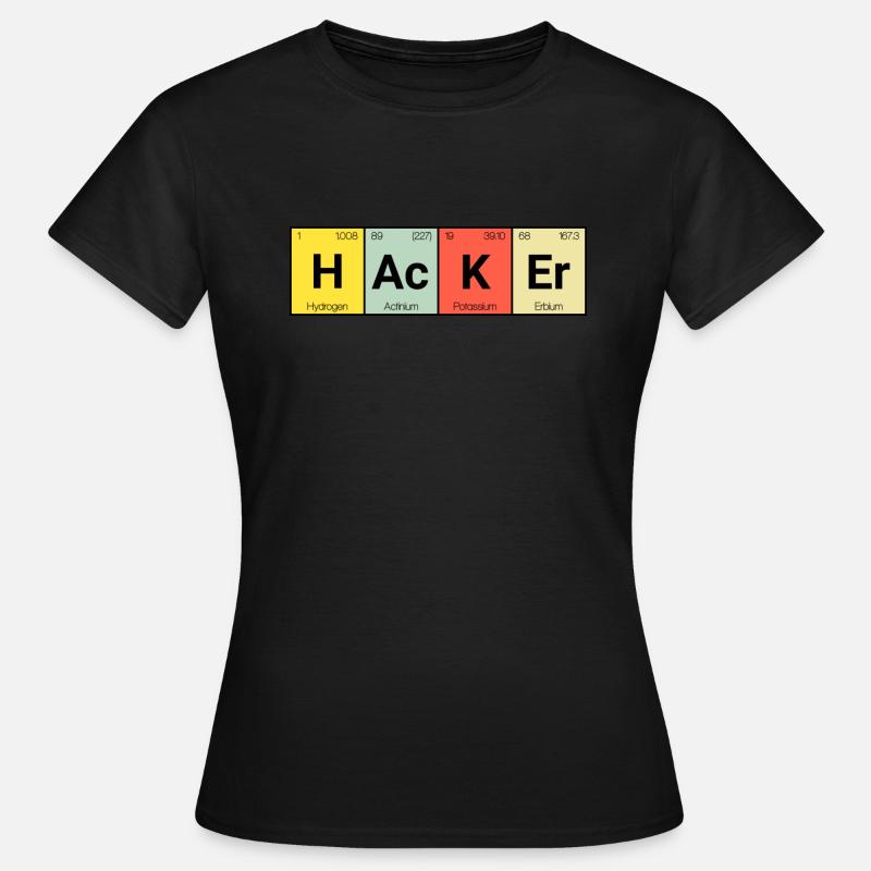 Hacker - Frauen T-Shirt - Schwarz