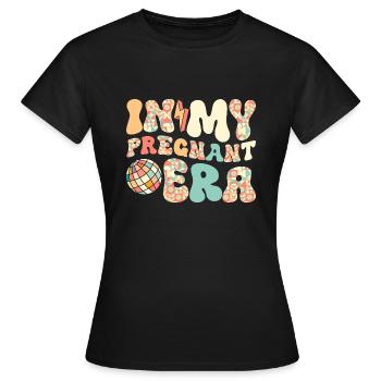 Schwangerschaft Schwanger Baby Familie Frauen - Frauen T-Shirt - Schwarz - Vorne - AI Model Female 172 dark (172cm)