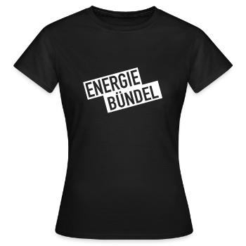 Energie Bündel - Frauen T-Shirt - Schwarz - Vorne - AI Model Female 172 dark (172cm)