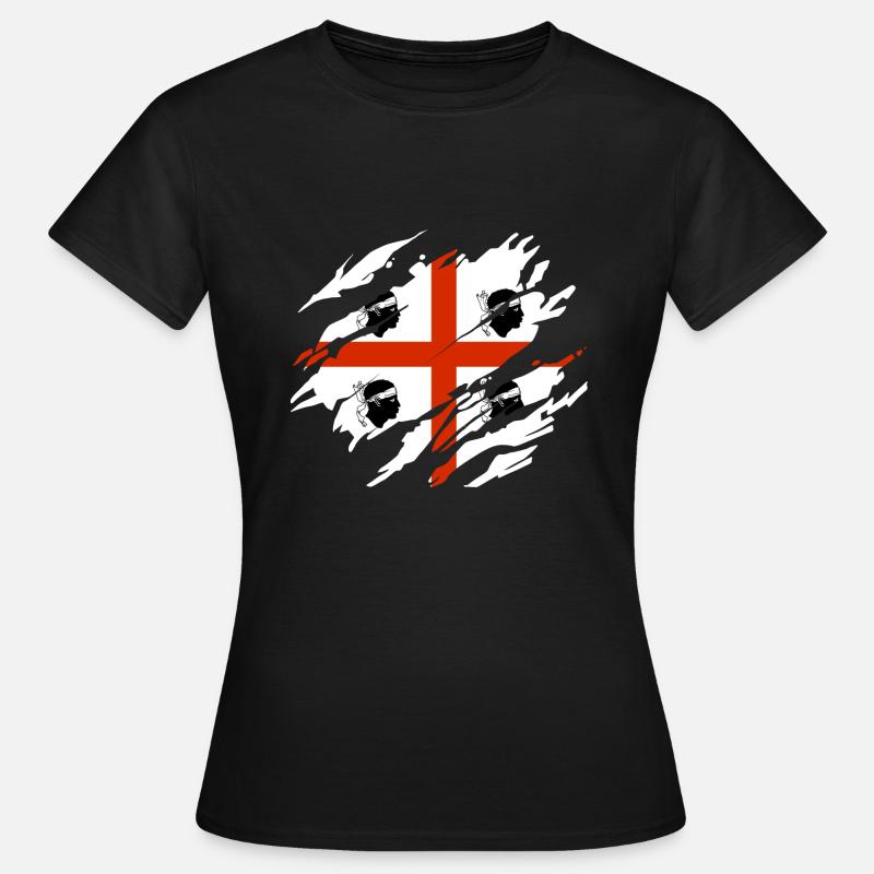 Drapeau de la Sardaigne - T-shirt Femme - noir