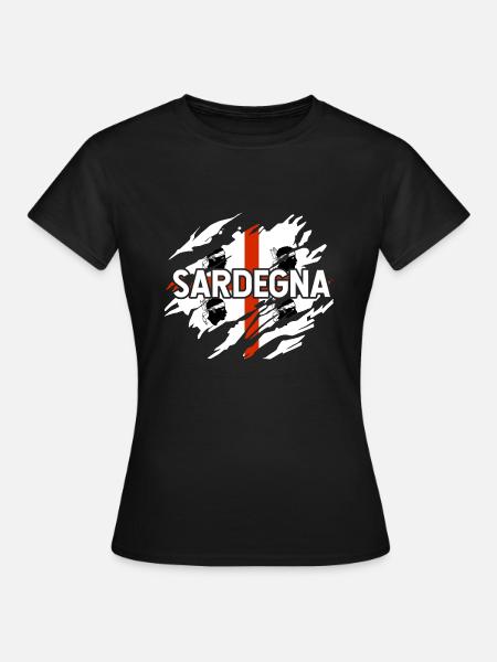 Sardinien Camping - Frauen T-Shirt - Schwarz