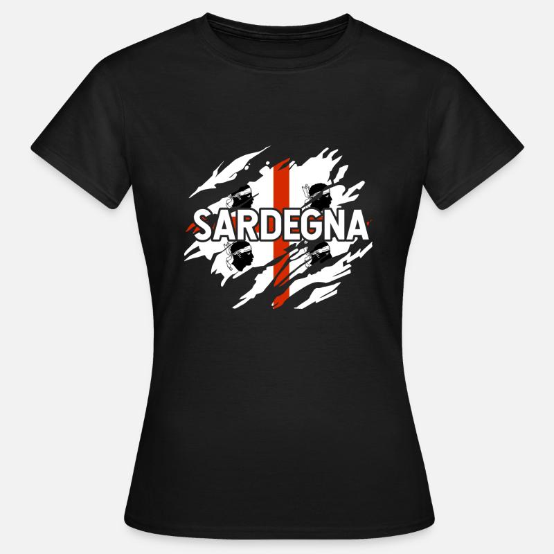 Sardaigne Camping - T-shirt Femme - noir