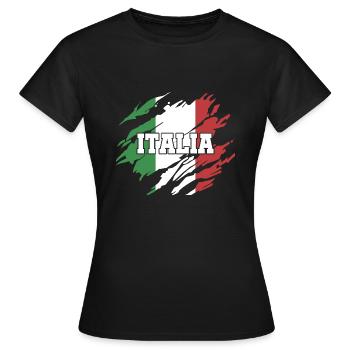 Italie Italie Italie - T-shirt Femme - noir - Devant - AI Model Female 172 dark (172cm)