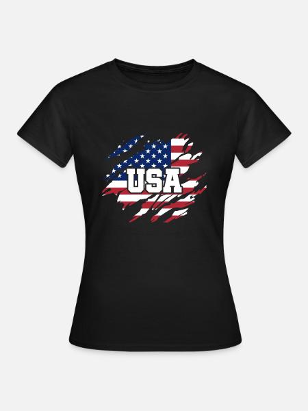 Amerika Patriot - Frauen T-Shirt - Schwarz