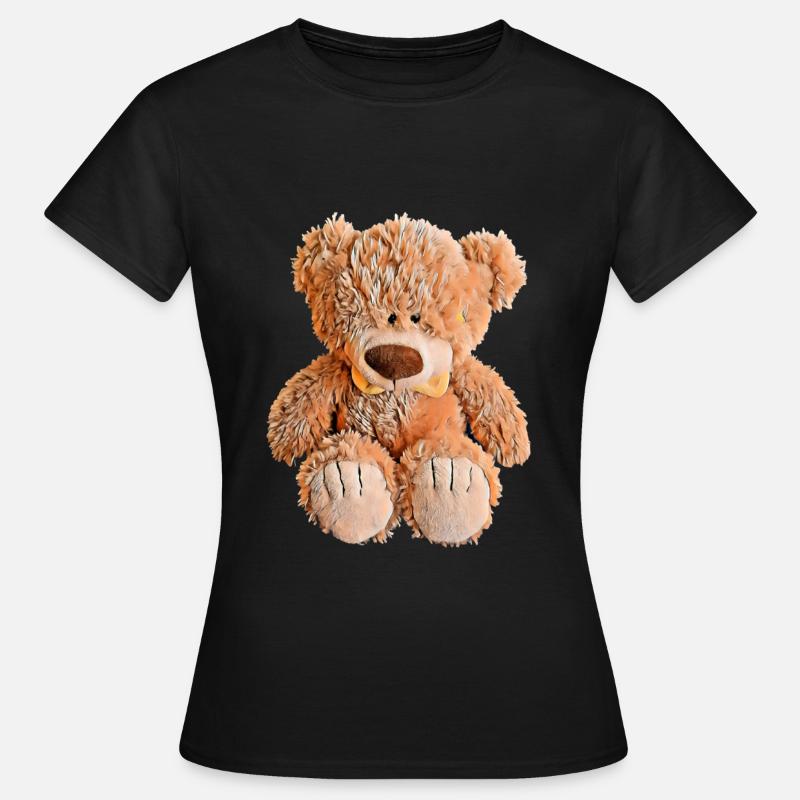 Cute Teddy Bear - Women's T-Shirt - black