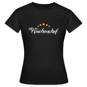 Küchenchef - Frauen T-Shirt - Schwarz - Vorne - AI Model Female 172 dark (172cm)