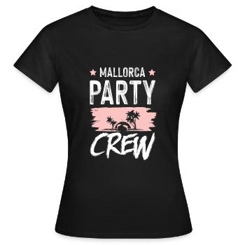 Mallorca Party Crew - Frauen T-Shirt - Schwarz - Vorne - AI Model Female 172 dark (172cm)