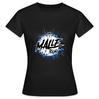 malle tour klecks - Frauen T-Shirt - Schwarz - Vorne - AI Model Female 172 dark (172cm)