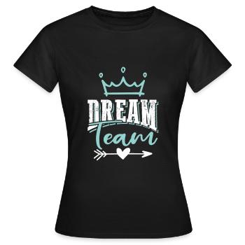 Dream Team - T-shirt Femme - noir - Devant - AI Model Female 172 dark (172cm)