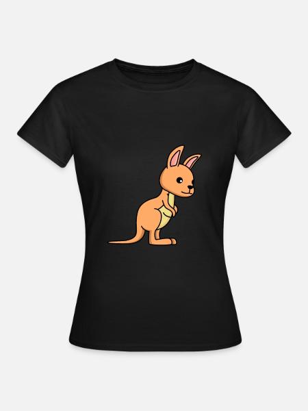 Bande dessinée Kangourou - T-shirt Femme - noir