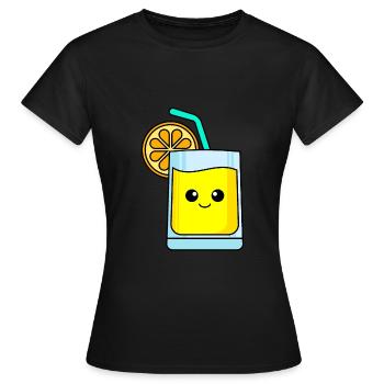 Limonade Comic - Frauen T-Shirt - Schwarz - Vorne - AI Model Female 172 dark (172cm)