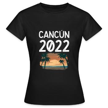 Cancun 2022 - Frauen T-Shirt - Schwarz - Vorne - AI Model Female 172 dark (172cm)