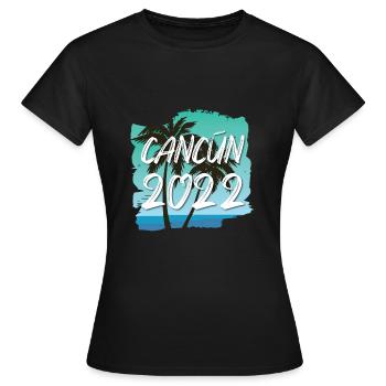 Cancun 2022 - Women's T-Shirt - black - Front - AI Model Female 172 dark (172cm)