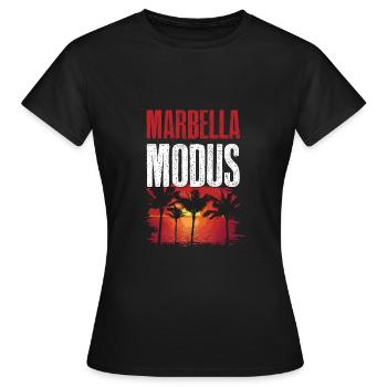 Marbella Mode - T-shirt Femme - noir - Devant - AI Model Female 172 dark (172cm)