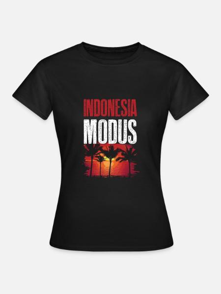 Indonesia Modus - Frauen T-Shirt - Schwarz