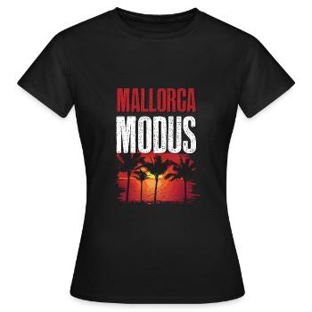 Mode Majorque - T-shirt Femme - noir - Devant - AI Model Female 172 dark (172cm)