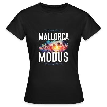 Mode Majorque - T-shirt Femme - noir - Devant - AI Model Female 172 dark (172cm)