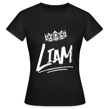 Liam - Frauen T-Shirt - Schwarz - Vorne - AI Model Female 172 dark (172cm)