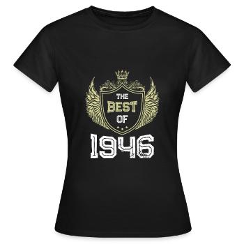 1946 best of - T-shirt Femme - noir - Devant - AI Model Female 172 dark (172cm)
