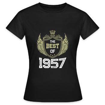 1957 best of - T-shirt Femme - noir - Devant - AI Model Female 172 dark (172cm)