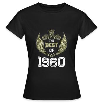 1960 best of - T-shirt Femme - noir - Devant - AI Model Female 172 dark (172cm)