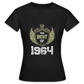 1964 best of - Frauen T-Shirt - Schwarz - Vorne - AI Model Female 172 dark (172cm)